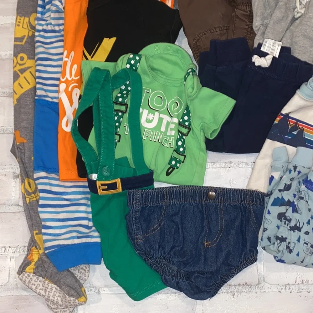 Babyboy 12m spring & summer top pants pjs bundle!